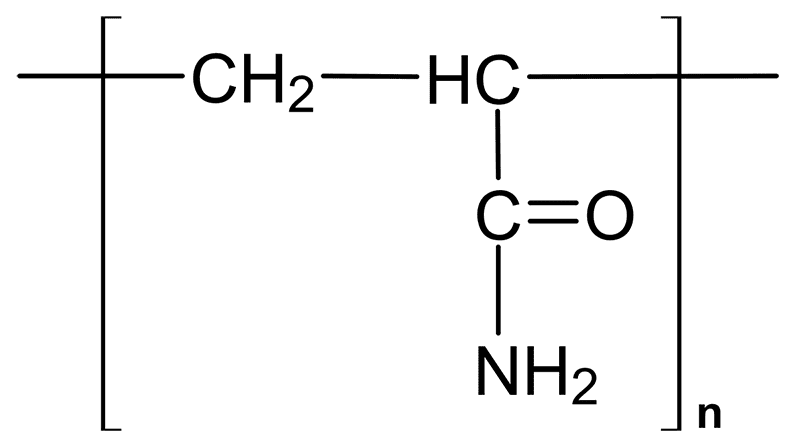 Công thức cấu tạo của PAM - Poly Acrylamide