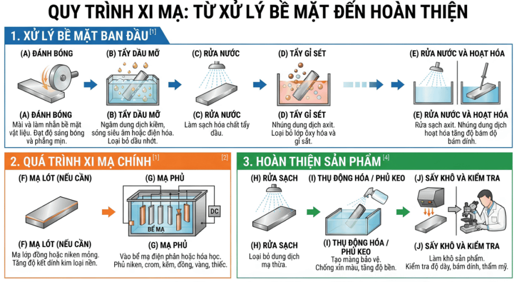 Quy trình xi mạ