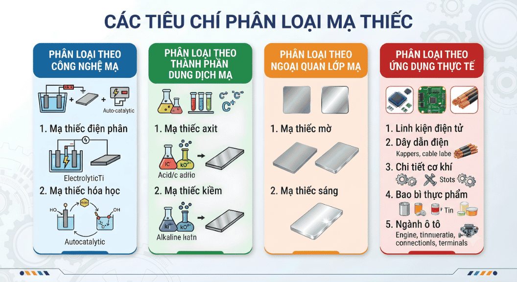 CÁC LOẠI MẠ THIẾC PHỔ BIẾN HIỆN NAY