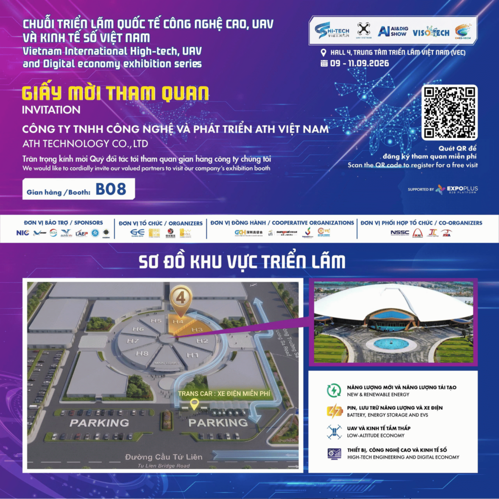 Thư mời và sơ đồ khu vực triển lãm