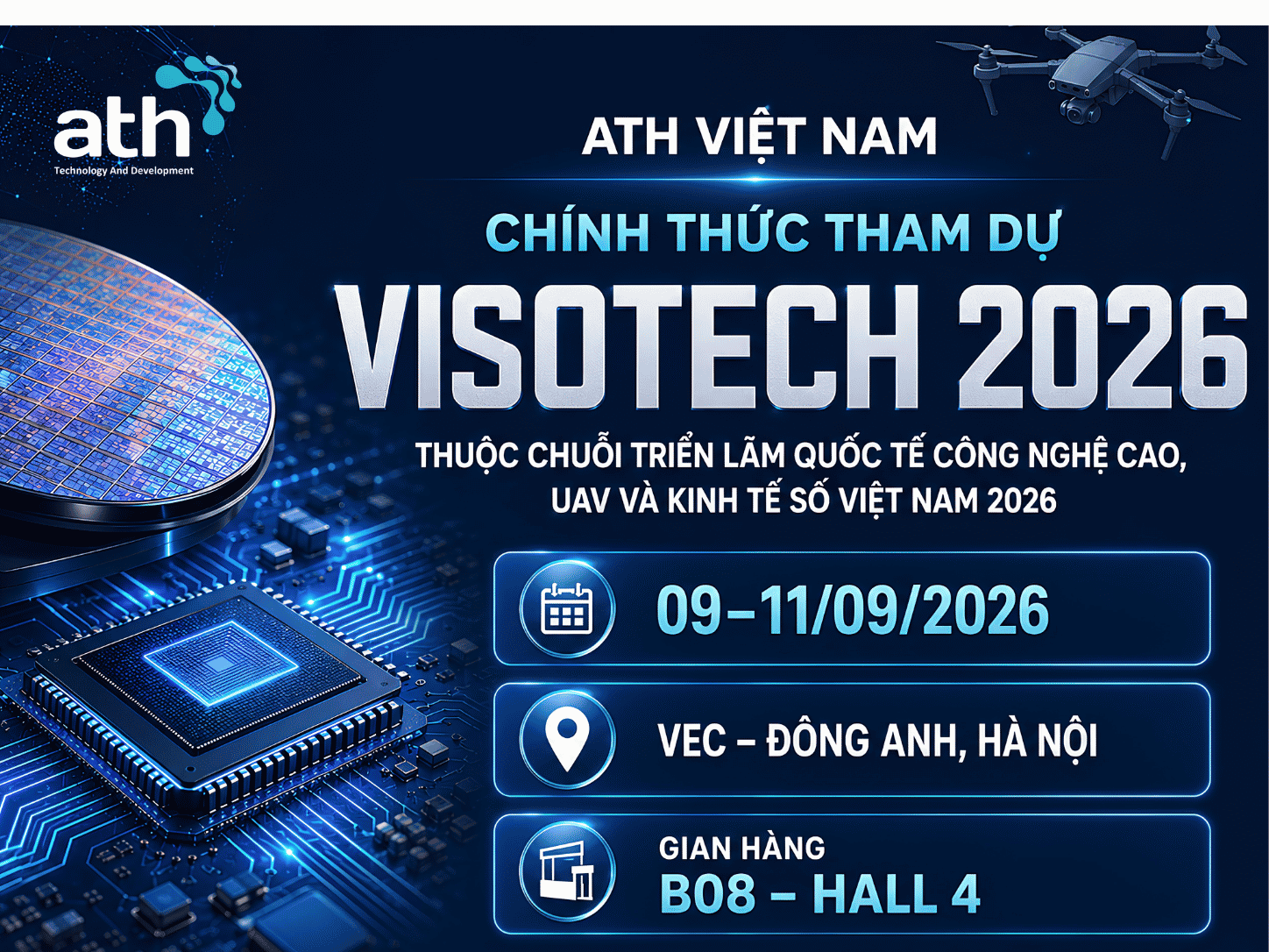 ATH VIỆT NAM CHÍNH THỨC THAM DỰ VISOTECH 2026 TẠI HÀ NỘI