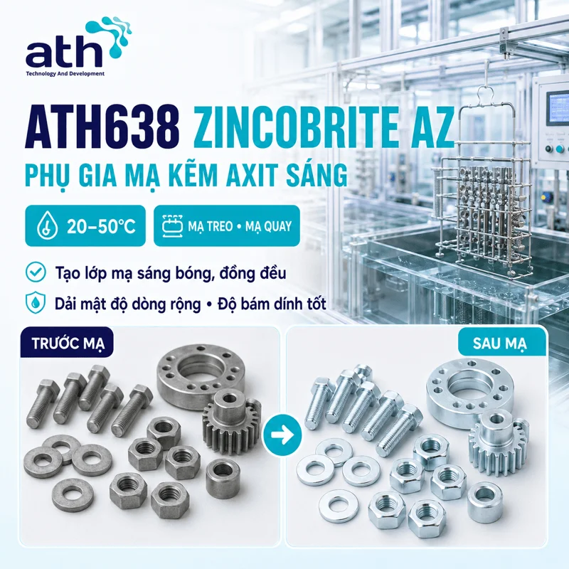 ATH638 ZINCOBRITE AZ – Phụ gia mạ kẽm axit