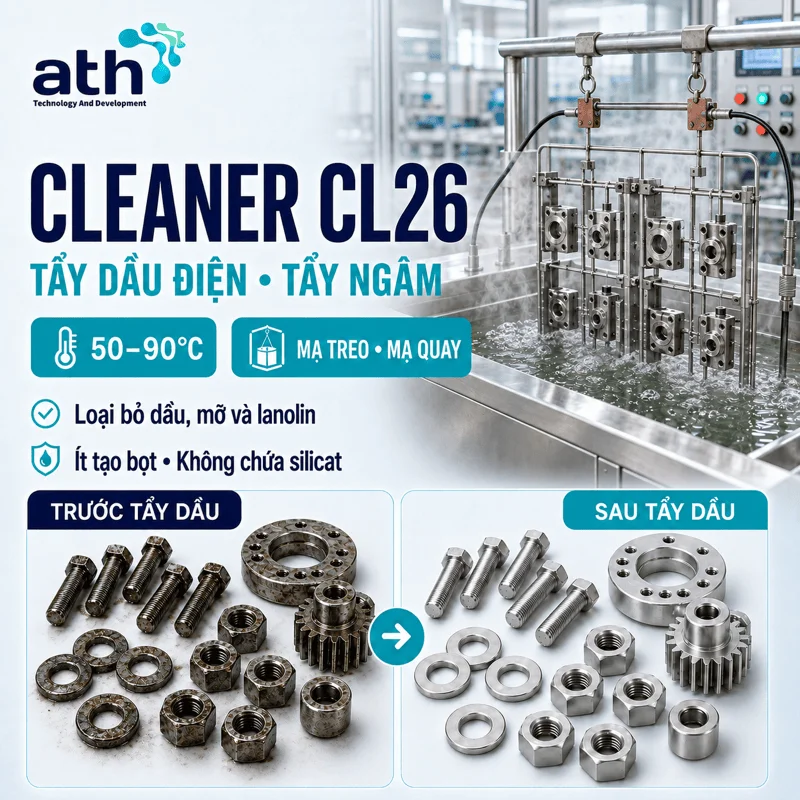 Tẩy dầu điện cho nền thép CL 26