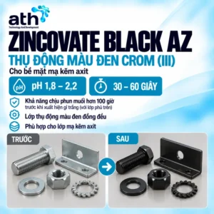 Hóa chất thụ động đen crom 3+ - Zincovate Black AZ